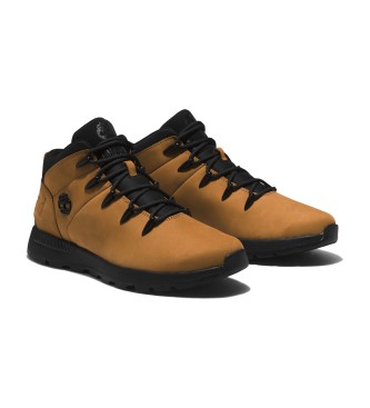 Timberland Sprint Trekker mid-top lderskor med snrning gul