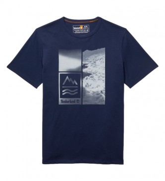 Timberland T-shirt Navy Schiena Gr