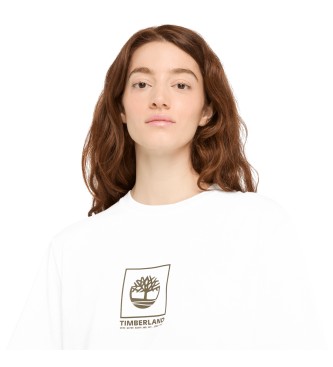 Timberland Unisex short sleeve T-shirt with embossed logo and white camouflage print  