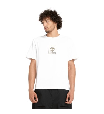 Timberland Unisex short sleeve T-shirt with embossed logo and white camouflage print  