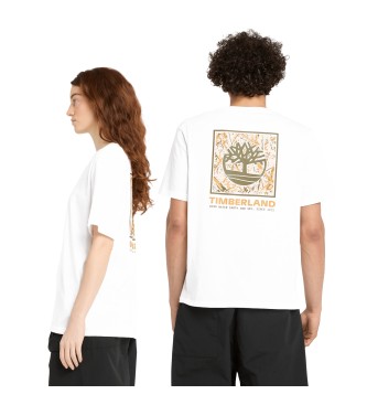 Timberland Unisex short sleeve T-shirt with embossed logo and white camouflage print  