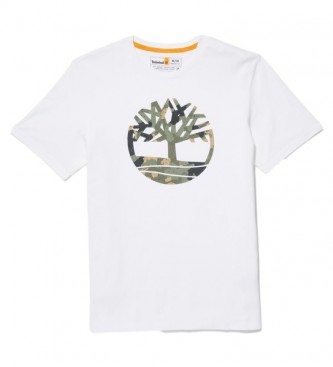 Timberland T-shirt Tree Camo bianca
