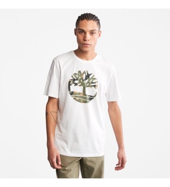 Timberland T-shirt Tree Camo bianca