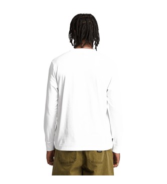 Timberland Langrmet T-shirt med hvidt Stack-logo