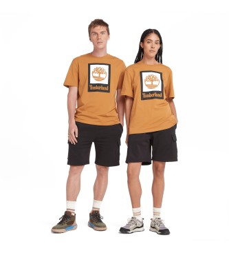 Timberland Koszulka unisex z żółtym pionowym logo