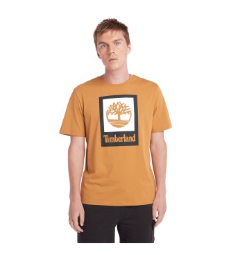 Timberland Koszulka unisex z żółtym pionowym logo