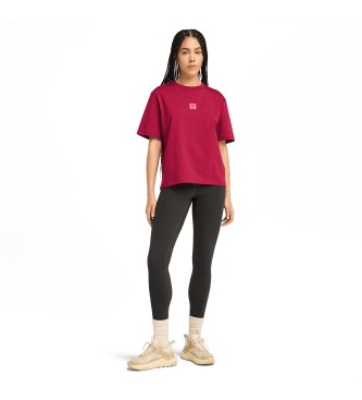 Timberland Short sleeve T-shirt with multilayer logo red