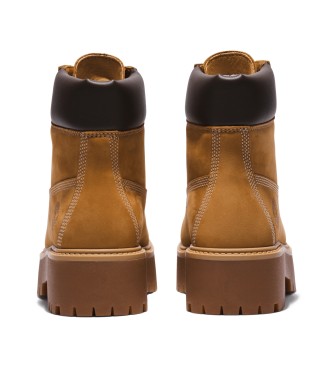 Timberland Stone Street 6 brązowe skórzane buty za kostkę