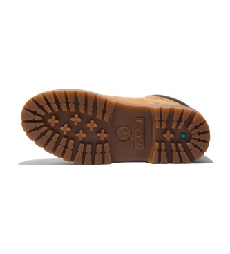 Timberland Stone Street 6 brązowe skórzane buty za kostkę