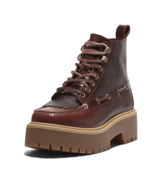 Timberland Botines de Piel Stone Street burdeos