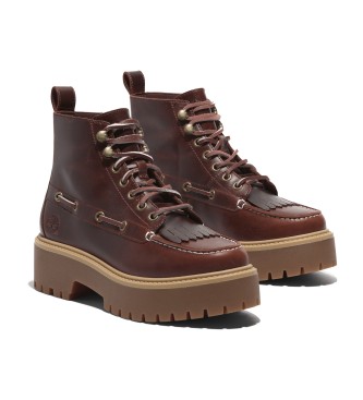 Timberland Botines de Piel Stone Street burdeos