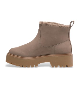 Timberland Botas de couro bege Stone Street  