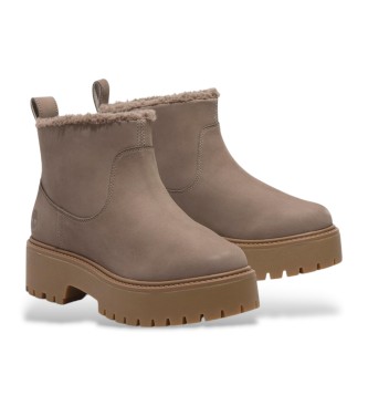 Timberland Botas de couro bege Stone Street  