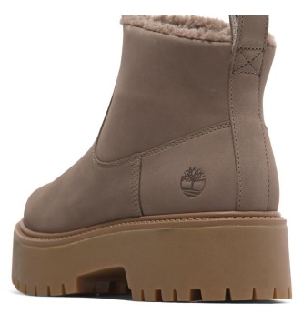 Timberland Botas de couro bege Stone Street  