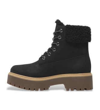 Timberland Stone Street Waterproof ankelstvlar i lder svart