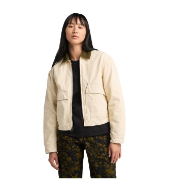 Timberland Veste matelasse Strafford beige en toile lave