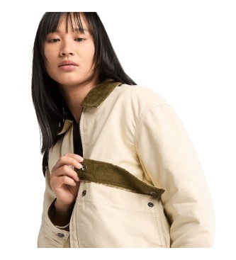 Timberland Veste matelasse Strafford beige en toile lave