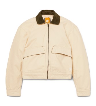 Timberland Veste matelasse Strafford beige en toile lave