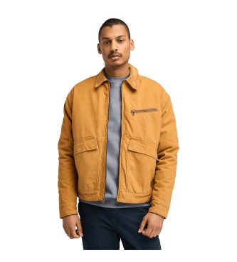 Timberland Strafford Jacke aus gewaschenem Canvas mit Wrmeisolierung gelb