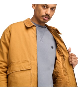 Timberland Strafford Jacke aus gewaschenem Canvas mit Wrmeisolierung gelb