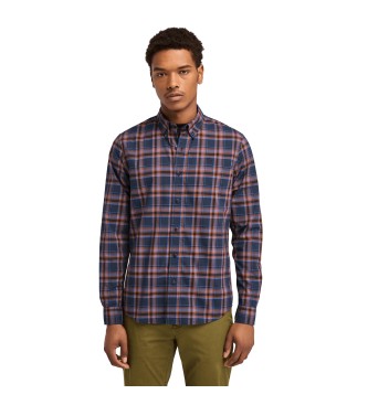 Timberland Ternet skjorte i marinebl stretch-poplin