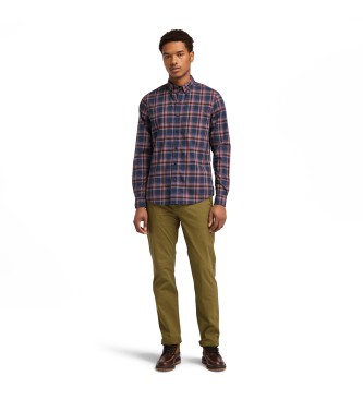 Timberland Ternet skjorte i marinebl stretch-poplin