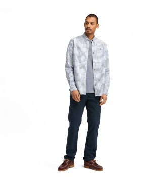 Timberland Stretch Poplin Gingham Skjorta bl