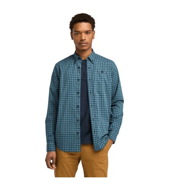 Timberland Stretch Poplin Gingham skjorte bl