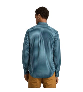 Timberland Stretch Poplin Gingham skjorte bl