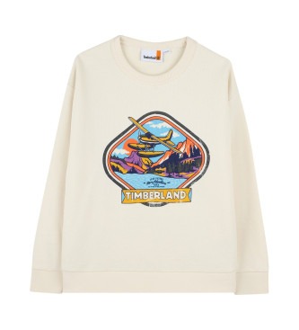 Timberland Sweatshirt  imprim blanc