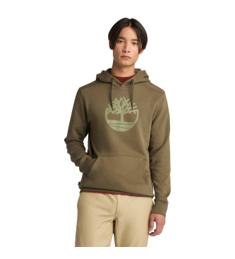 Timberland Logo de la rivire Kennebec - Sweat  capuche en forme d'arbre - vert