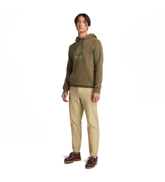 Timberland Logo de la rivire Kennebec - Sweat  capuche en forme d'arbre - vert