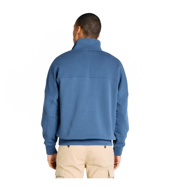 Timberland Felpa blu con cerniera a un quarto