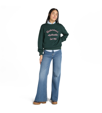 Timberland Sweatshirt med grn brstet ryg