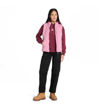 Timberland Mikina Loop Back v bordo barvi
