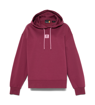 Timberland Mikina Loop Back v bordo barvi