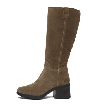 Timberland Stivali alti in pelle marrone Bellevaux