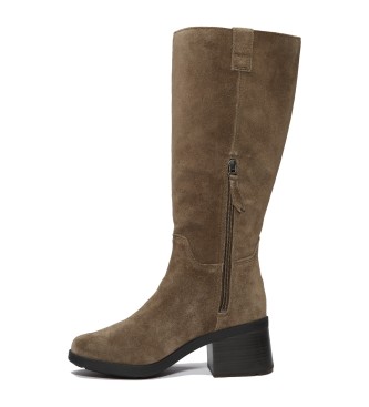 Timberland Stivali alti in pelle marrone Bellevaux