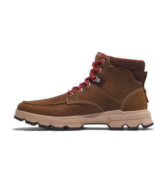 Timberland Originals Ultra brauner wasserdichter Lederstiefel zum Schnren im mittleren Bereich  