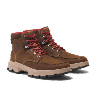 Timberland Originals Ultra brauner wasserdichter Lederstiefel zum Schnren im mittleren Bereich  