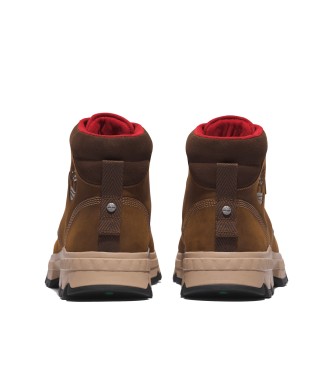 Timberland Originals Ultra brauner wasserdichter Lederstiefel zum Schnren im mittleren Bereich  