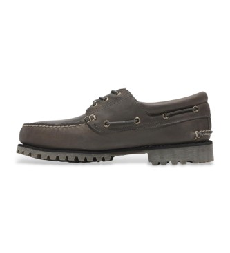 Timberland Authentic grey leather boat shoes