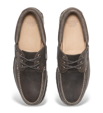 Timberland Authentic grey leather boat shoes