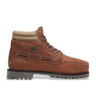 Timberland Autentiska Mid brown lderstvlar