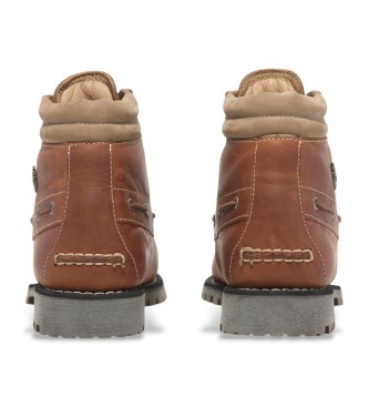 Timberland Autentiska Mid brown lderstvlar