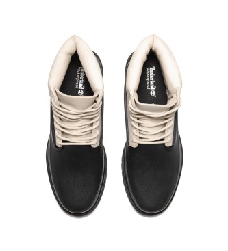 Timberland Waterdichte leren laarzen met vetersluiting 6 Inch wit, zwart