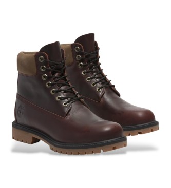 Timberland Botas de piel Heritage 6 Inch Waterproof marrn