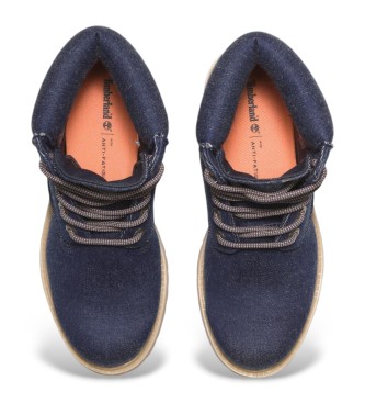 Timberland Hoogwaardige blauwe leren enkellaarsjes