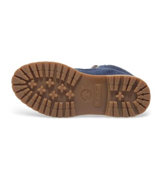 Timberland Botins em pele azul de primeira qualidade