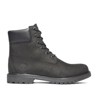 Timberland 6-calowe wodoodporne skórzane sznurowane buty Premium w kolorze czarnym